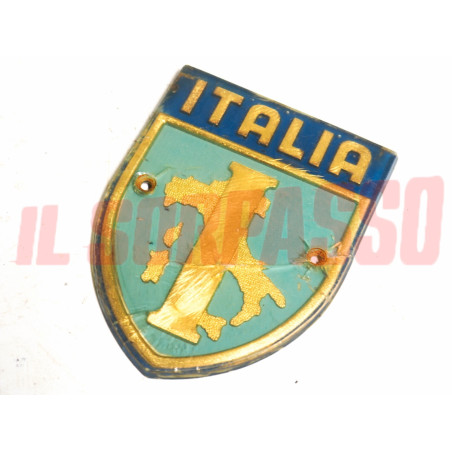 FREGIO EMBLEMA STEMMA ITALIA ACCESSORIO ANNI 60 FIAT 500 600 850 1100 1500