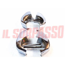 ROSTRI BORCHIE PARAURTI ANTERIORE + POSTERIORE FIAT 1100 SPECIAL ORIGINALI NOS