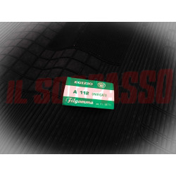 SOPRA TAPPETI NERI AUTOBIANCHI A112 + ABARTH ORIGINALI EGIZIO FILGOMMA