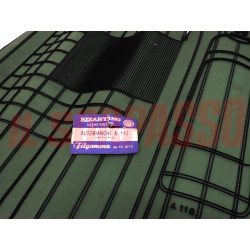 SOPRA TAPPETI VERDI NERI AUTOBIANCHI A112 + ABARTH ORIGINALI BIZANTINO FILGOMMA