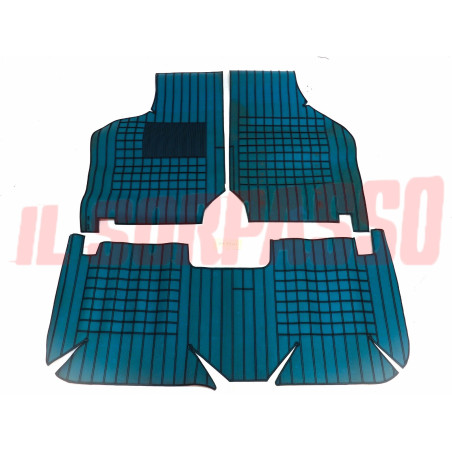 TAPPETI AZZURRI E NERI FIAT 128 BERLINA RALLY ORIGINALI BIZANTINO FILGOMMA