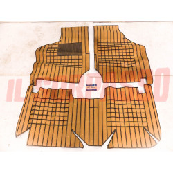 SOPRA TAPPETI BEIGE E NERI FIAT 128 RALLY ORIGINALI BIZANTINO FILGOMMA