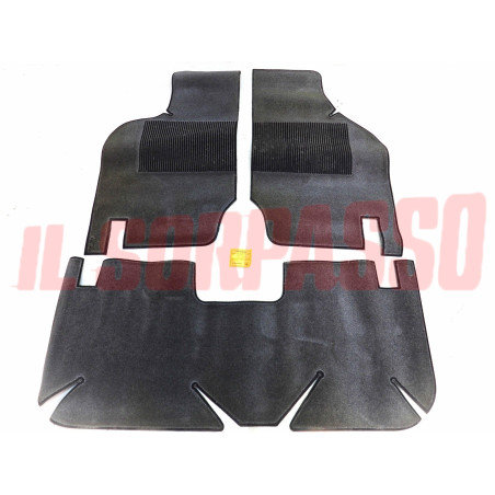 TAPPETI GRIGI IN MOQUETTE FIAT 128 BERLINA RALLY ORIGINALI HELLENICO FILGOMMA