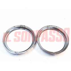 CORNICI CERCHI FARO CROMATI FIAT 1100 103 E 1 SERIE + TV ORIGINALI SIEM