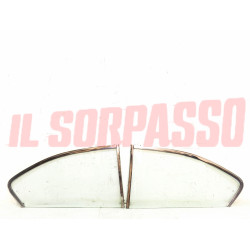 VETRI VOLETTI LATERALI APRIBILI DESTRO + SINISTRO LANCIA FLAVIA COUPE ORIGINALI