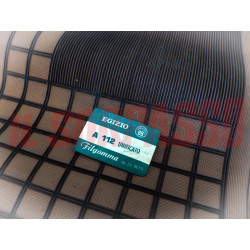 SOPRA TAPPETI MARRONI E NERI AUTOBIANCHI A112 + ABARTH ORIGINALI FILGOMMA