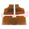 SOPRA TAPPETI IN GOMMA E MOQUETTE BEIGE AUTOBIANCHI 111 ORIGINALI FILGOMMA