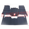 SOPRA TAPPETI GRIGI IN MOQUETTE FIAT 124 BERLINA CON PONTE ORIGINALI FILGOMMA