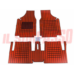 SOPRA TAPPETI IN GOMMA ROSSI E NERI FIAT PANDA SUPER ORIGINALI FILGOMMA