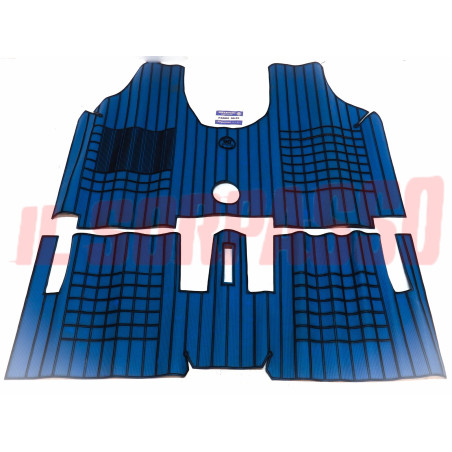 SOPRA TAPPETI IN GOMMA BLU E NERI FIAT PANDA 30 45 4x4 ORIGINALI FILGOMMA