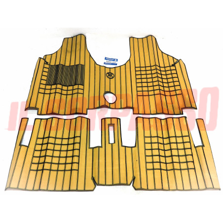 SOPRA TAPPETI IN GOMMA BEIGE E NERI FIAT PANDA 30 45 4x4 ORIGINALI FILGOMMA