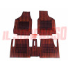 SOPRA TAPPETI IN GOMMA ROSSI E NERI FIAT PANDA 750 - 1000 cc ORIGINALI FILGOMMA