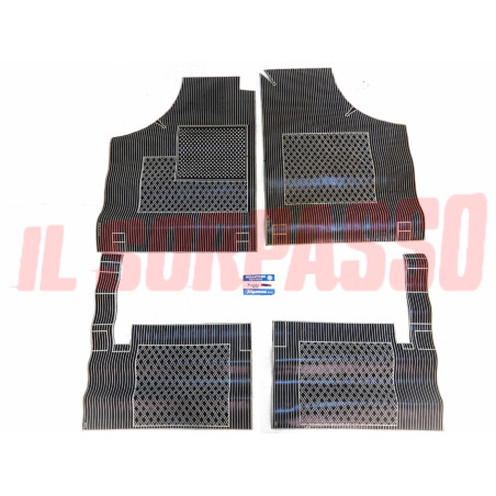 SOPRA TAPPETI IN GOMMABIANCHI E NERI FIAT PANDA 750 - 1000 FILGOMMA SBIADITI