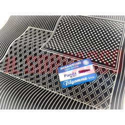 SOPRA TAPPETI IN GOMMABIANCHI E NERI FIAT PANDA 750 - 1000 FILGOMMA SBIADITI