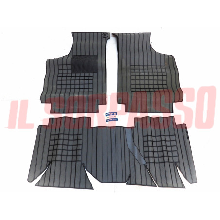 SOPRA TAPPETI GRIGI E NERI FIAT 128 COUPE SL ORIGINALI EGIZIO FILGOMMA