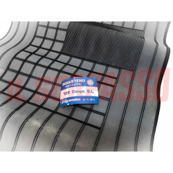 SOPRA TAPPETI GRIGI E NERI FIAT 128 COUPE SL ORIGINALI EGIZIO FILGOMMA