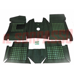 SOPRA TAPPETI VERDI E NERI CON PONTE FIAT 131 + ABARTH ORIGINALI FILGOMMA