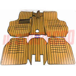 SOPRA TAPPETI IN GOMMA BEIGE E NERI SIMCA 1000 - RALLY ORIGINALI FILGOMMA