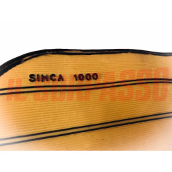 SOPRA TAPPETI IN GOMMA BEIGE E NERI SIMCA 1000 - RALLY ORIGINALI FILGOMMA