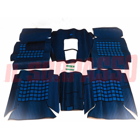 SOPRA TAPPETI BLU E NERI CON PONTE FIAT 132 UNIFICATO ORIGINALI FILGOMMA