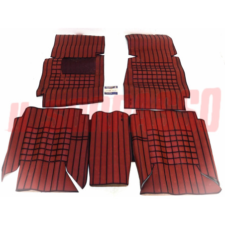 SOPRA TAPPETI MARRONI E NERI NO PONTE FIAT 132 1600 - 1800 ORIGINALI FILGOMMA