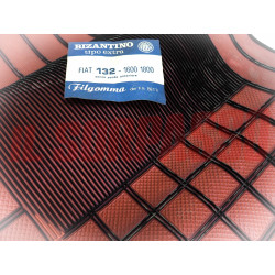 SOPRA TAPPETI MARRONI E NERI NO PONTE FIAT 132 1600 - 1800 ORIGINALI FILGOMMA