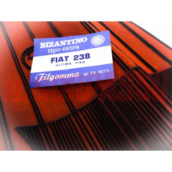 SOPRA TAPPETI ROSSI E NERI FIAT 238 ULTIMA SERIE ORIGINALI FILGOMMA
