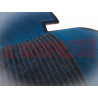 SOPRA TAPPETI ANTERIORI IN MOQUETTE BLU FIAT DINO COUPE ORIGINALI FILGOMMA