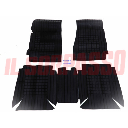 SOPRA TAPPETI INTERNI NERI SENZA PONTE FIAT 125 BERLINA SPECIAL FILGOMMA