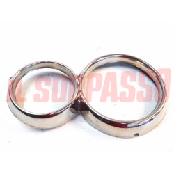 CORNICE CERCHIO FARO SINISTRO INOX ALFA ROMEO GIULIA SUPER 1600 ORIGINALE NOS
