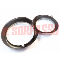 CORNICE CERCHIO FARO SINISTRO INOX ALFA ROMEO GIULIA SUPER 1600 ORIGINALE NOS