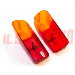 PLASTICHE FANALI FARI POSTERIORI FIAT 500 D - 600 D MULTIPLA ORIGINALI GIUNTINI