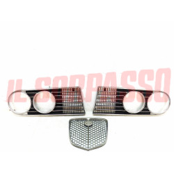MASCHERINA GRIGLIE + SCUDO + CORNICI FARO LANCIA FLAVIA 2000 BERLINA ORIGINALE