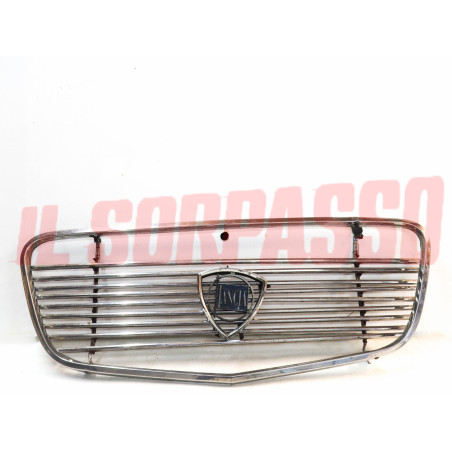 MASCHERINA GRIGLIA + CONTORNO + STEMMA LANCIA FLAVIA 1800 BERLINA DA RESTAURARE