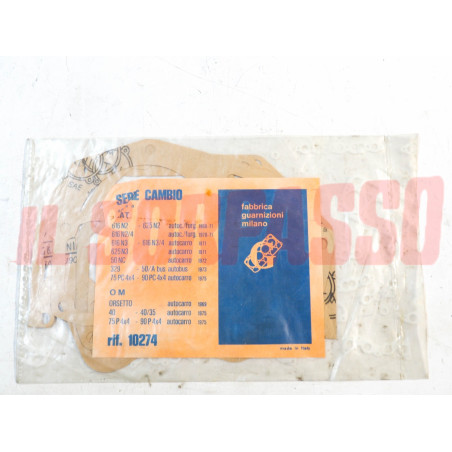 GUARNIZIONI SERIE CAMBIO FIAT 616 N2 N3 625 50 N3 OM ORSETTO ORIGINALI