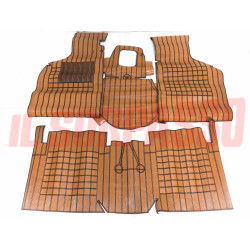 SOPRA TAPPETI IN GOMMA MARRONI + TUNNEL ALFA ROMEO ALFA SUD ORIGINALI FILGOMMA