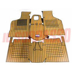 SOPRA TAPPETI IN GOMMA BEIGE NERI TUNNEL ALFA ROMEO ALFA SUD ORIGINALI FILGOMMA