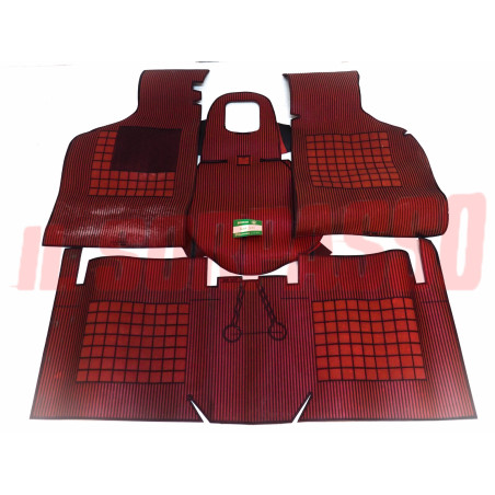 SOPRA TAPPETI IN GOMMA ROSSI NERI TUNNEL ALFA ROMEO ALFA SUD EGIZIO FILGOMMA