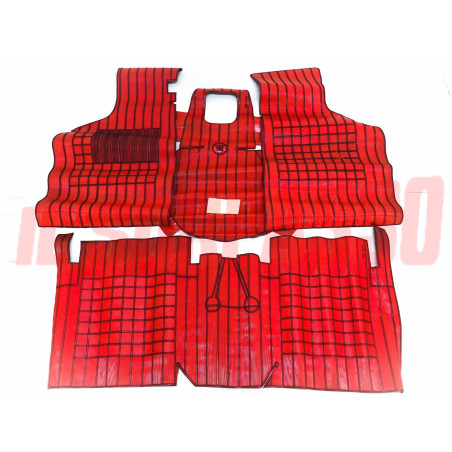 SOPRA TAPPETI IN GOMMA ROSSI NERI TUNNEL ALFA ROMEO ALFA SUD FILGOMMA BIZANTINO