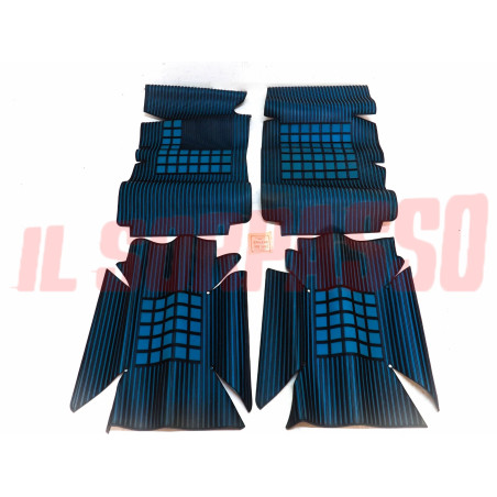 SOPRA TAPPETI IN GOMMA BLU E NERI FIAT DINO COUPE ORIGINALI FILGOMMA