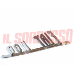 SCRITTA SIGLA COFANO POSTERIORE FIAT 1100 103 ORIGINALE CROMATA USATA