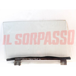VETRO SCENDENTE DESTRO + GUIDA INFERIORE LANCIA FLAVIA COUPE ORIGINALE