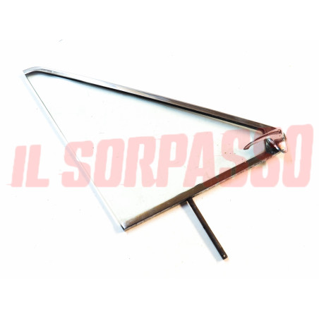 VETRO DEFLETTORE SINISTRO + CORNICE + MANIGLIA LANCIA FLAVIA COUPE ORIGINALE