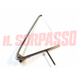 VETRO DEFLETTORE SINISTRO + CORNICE + MANIGLIA LANCIA FLAVIA COUPE ORIGINALE