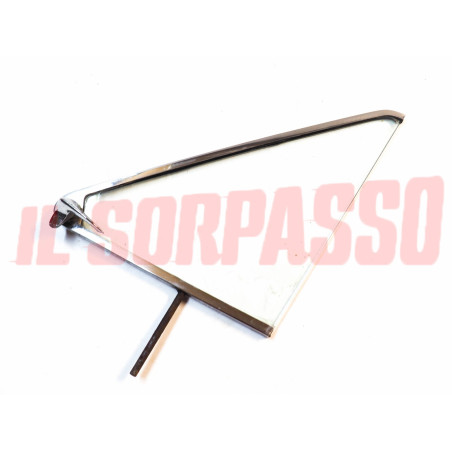 VETRO DEFLETTORE DESTRO + CORNICE + MANIGLIA LANCIA FLAVIA COUPE ORIGINALE