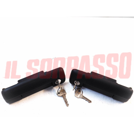 MANIGLIE PORTA DESTRA + SINISTRA IN PLASTICA FIAT 127 SPORT 75 HP ORIGINALI