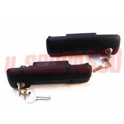 MANIGLIE PORTA DESTRA + SINISTRA IN PLASTICA FIAT 127 SPORT 75 HP ORIGINALI
