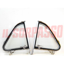 DEFLETTORI COMPLETI DESTRO SINISTRO TELAIO CORNICE VETRO FIAT 500 D F L R GIARD