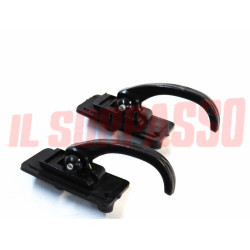 MANIGLIE NERE APRI PORTA DESTRA SINISTRA 1 FORO FIAT 500 L 124 126 127 128 900 T