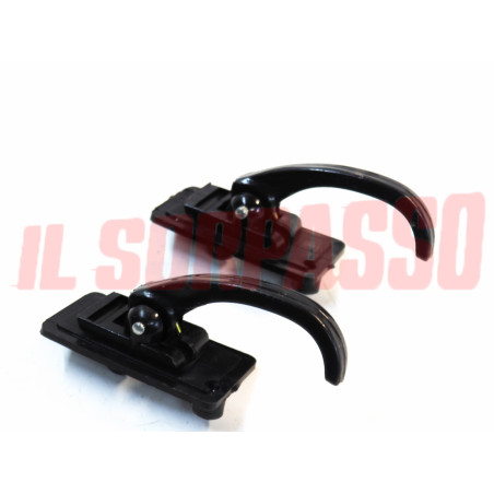 MANIGLIE NERE APRI PORTA DESTRA SINISTRA 1 FORO FIAT 500 L 124 126 127 128 900 T